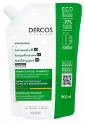 VICHY Dercos korpásodás elleni sampon Selénium DS-SEL környezetbarát utántöltő 500 ml Száraz hajra, Érzékeny fejbőrre