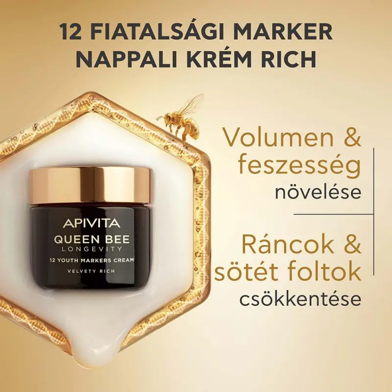 QUEEN BEE Longevity Nappali krém Velvety RICH 50 ml