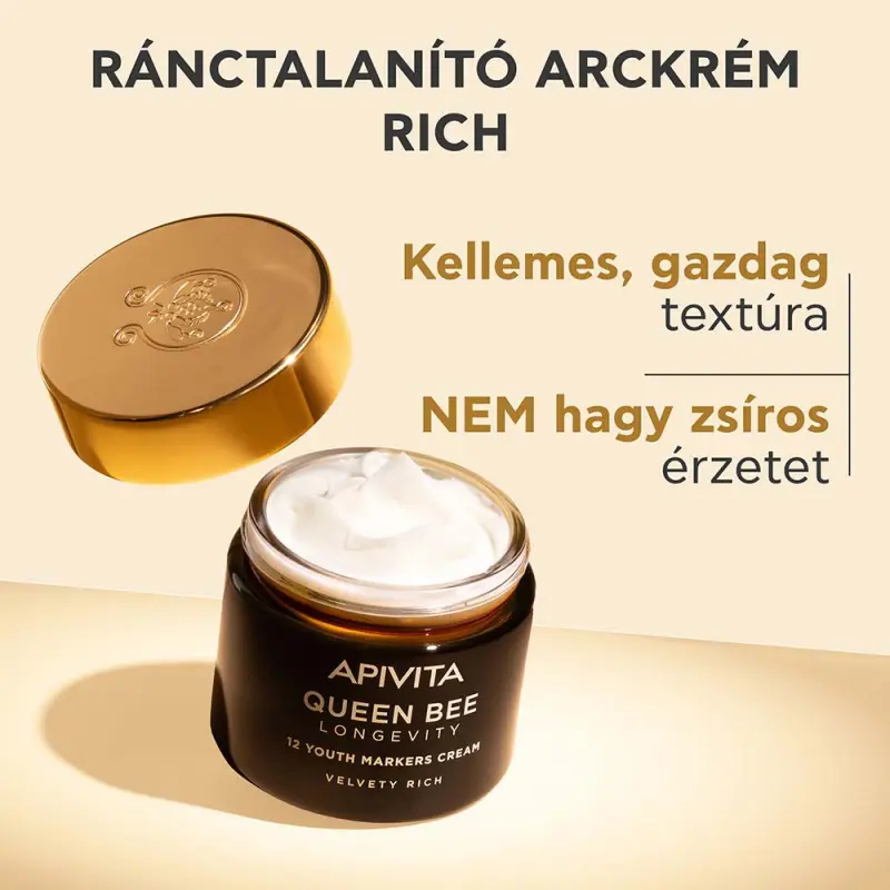 QUEEN BEE Longevity Nappali krém Velvety RICH 50 ml