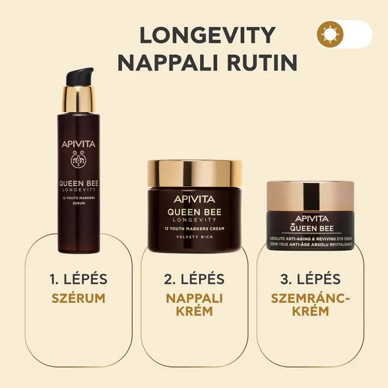 QUEEN BEE Longevity Nappali krém Velvety RICH 50 ml