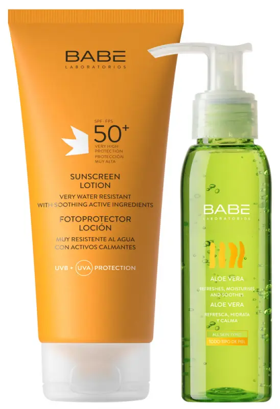 BABÉ SUN - Felnőtt naptej SPF50+ + Aloe gél (200+90 ml)