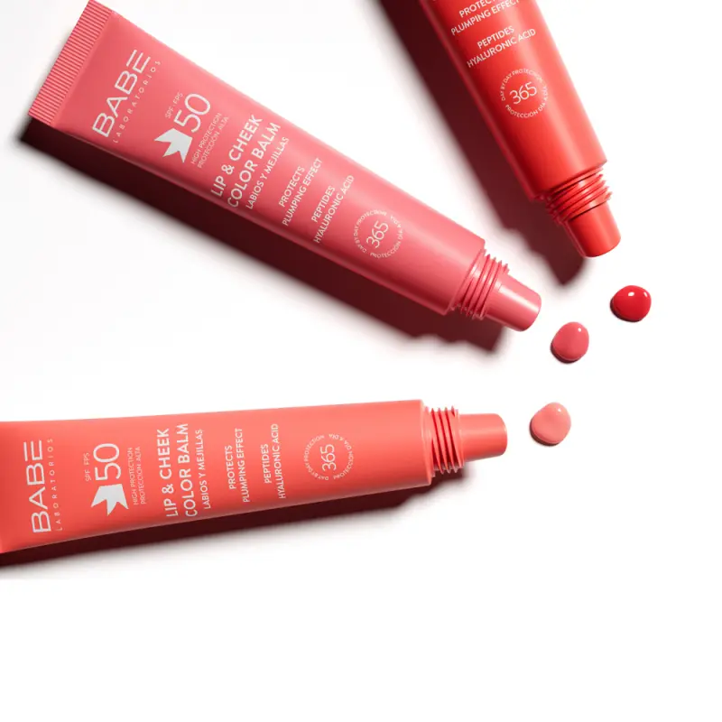 Lip & Cheek Színezett szájfény és pirosító Nude SPF50 (20 ml)