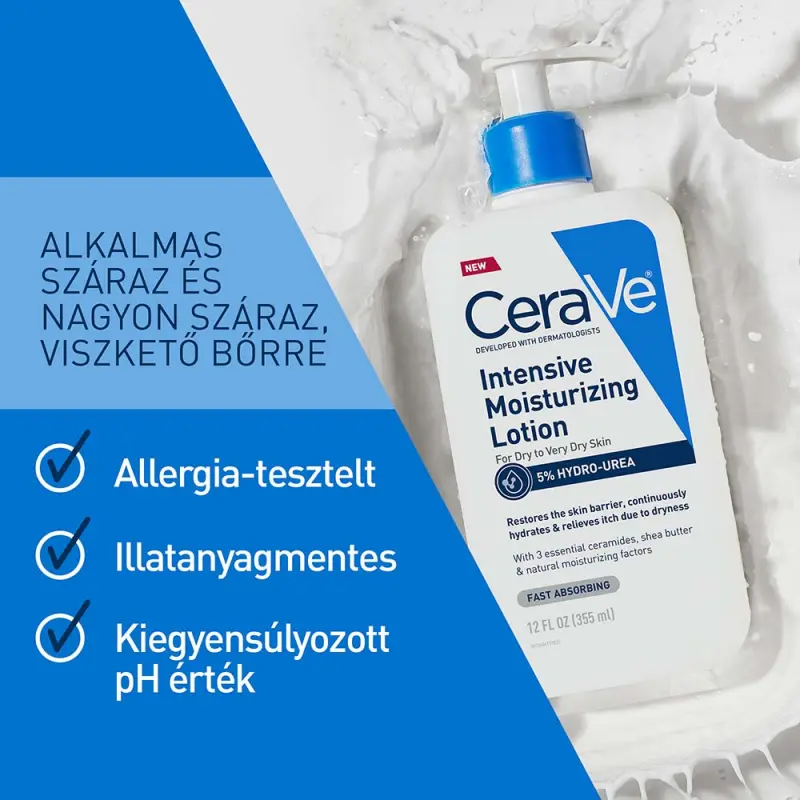 Intenzív hidratáló, testápoló tej 236 ml