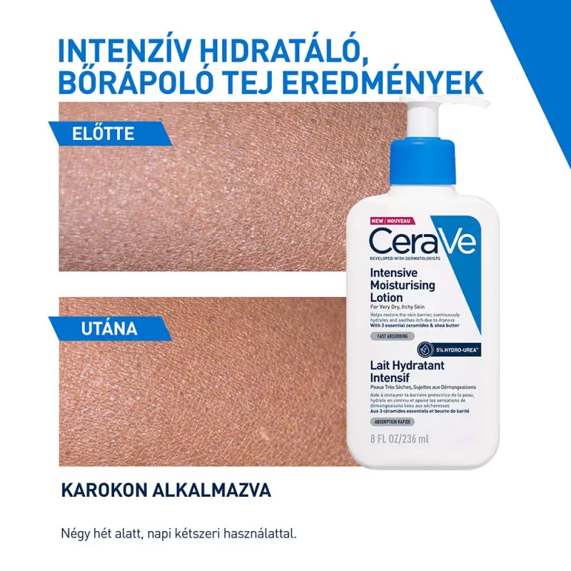 Intenzív hidratáló, testápoló tej 473 ml