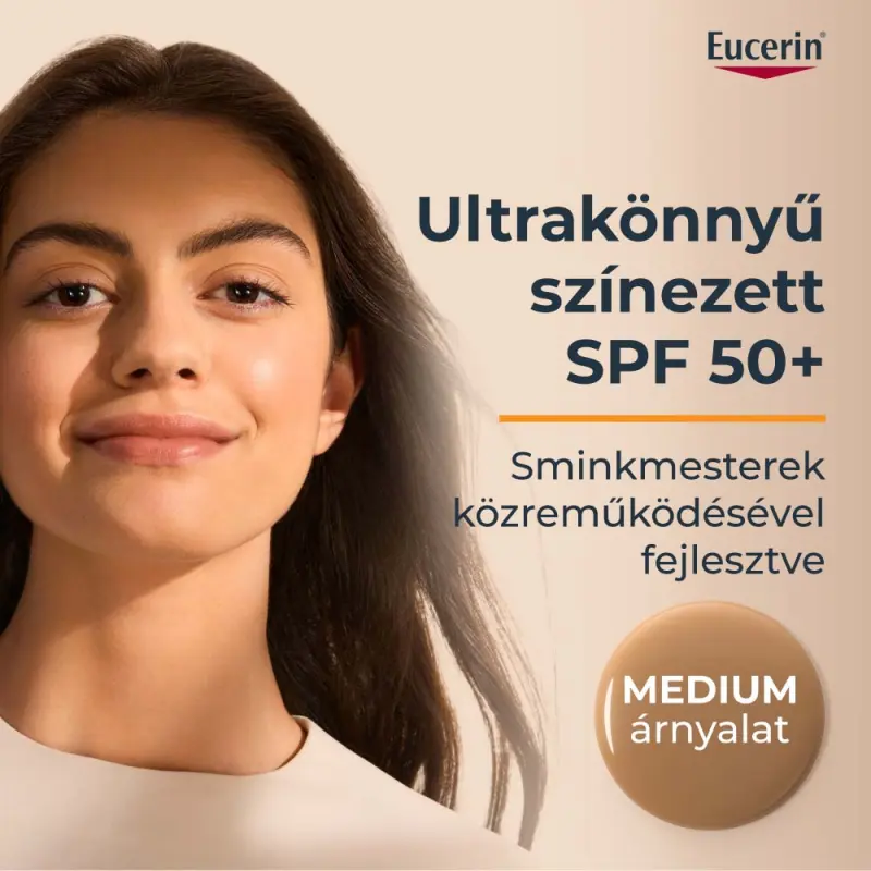 Sun Hydro-Protect ultra könnyű színezett napozó fluid arcra SPF50 - médium árnyalat 50 ml