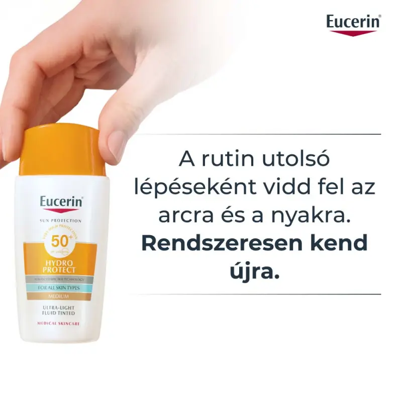 Sun Hydro-Protect ultra könnyű színezett napozó fluid arcra SPF50 - médium árnyalat 50 ml