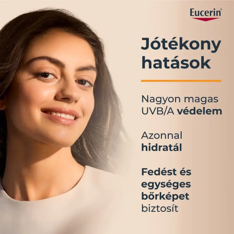 Sun Hydro-Protect ultra könnyű színezett napozó fluid arcra SPF50 - médium árnyalat 50 ml