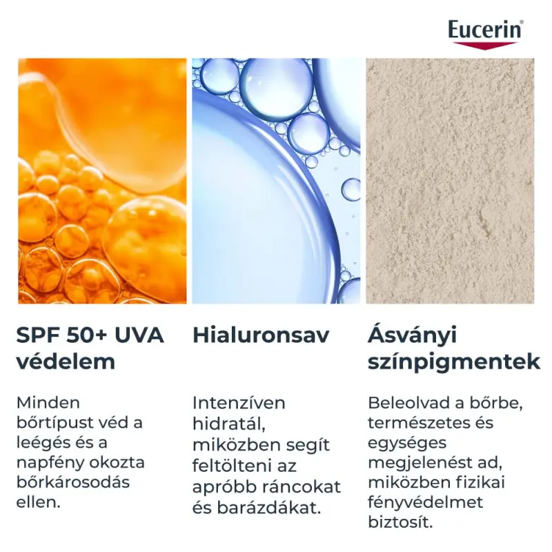 Sun Hydro-Protect ultra könnyű színezett napozó fluid arcra SPF50 - médium árnyalat 50 ml