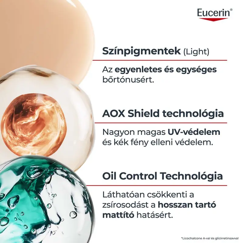 Sun Oil Control színezett napozó krém-gél arcra light SPF50+ light (50 ml)