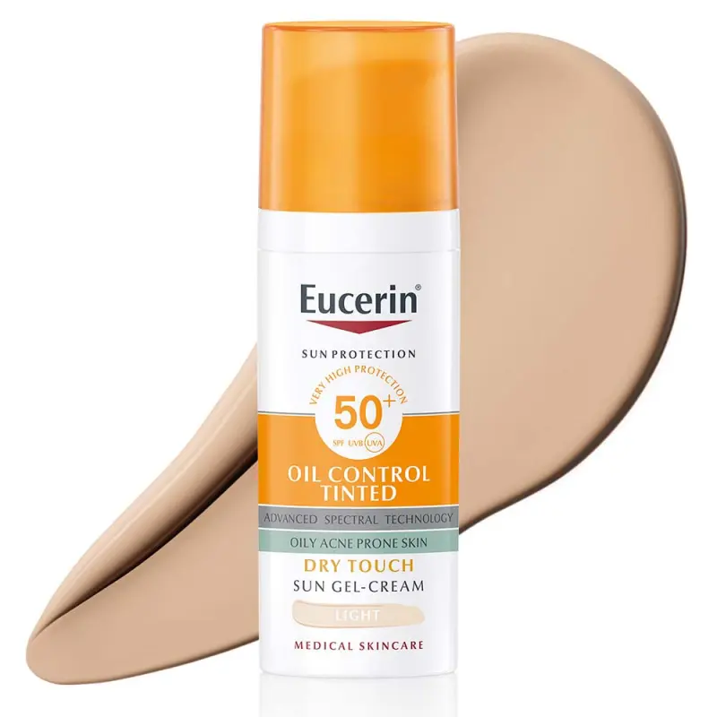 Sun Oil Control színezett napozó krém-gél arcra light SPF50+ light (50 ml)