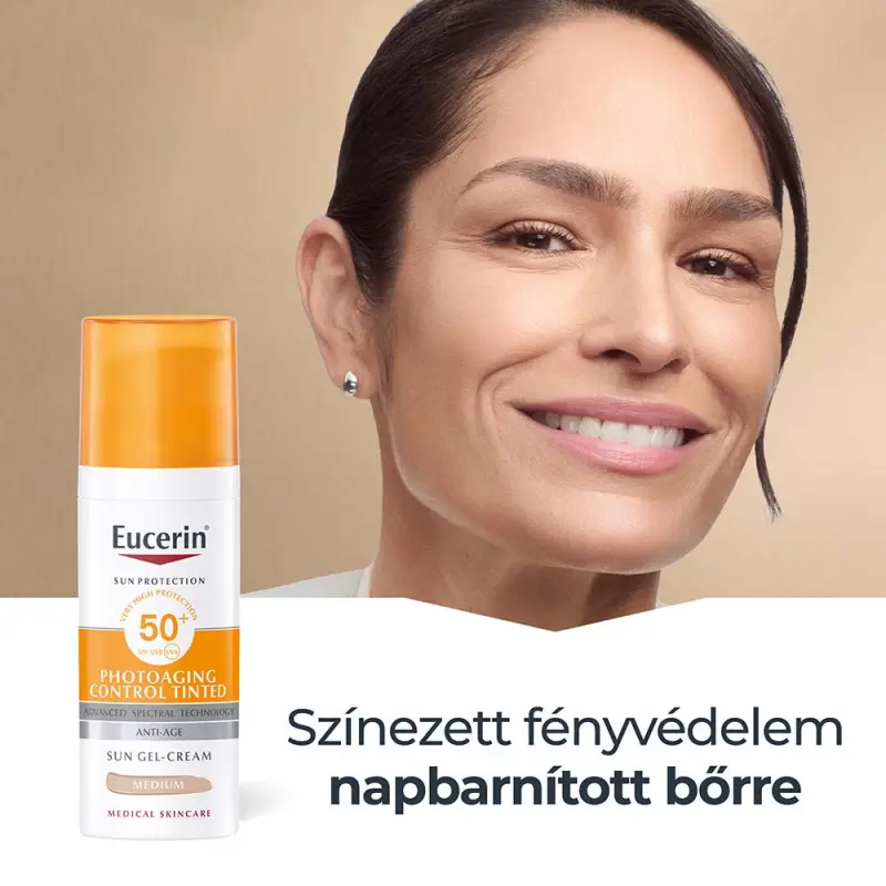 Sun Photoaging Control Színezett napozó krém arcra medium SPF50+ (50 ml)