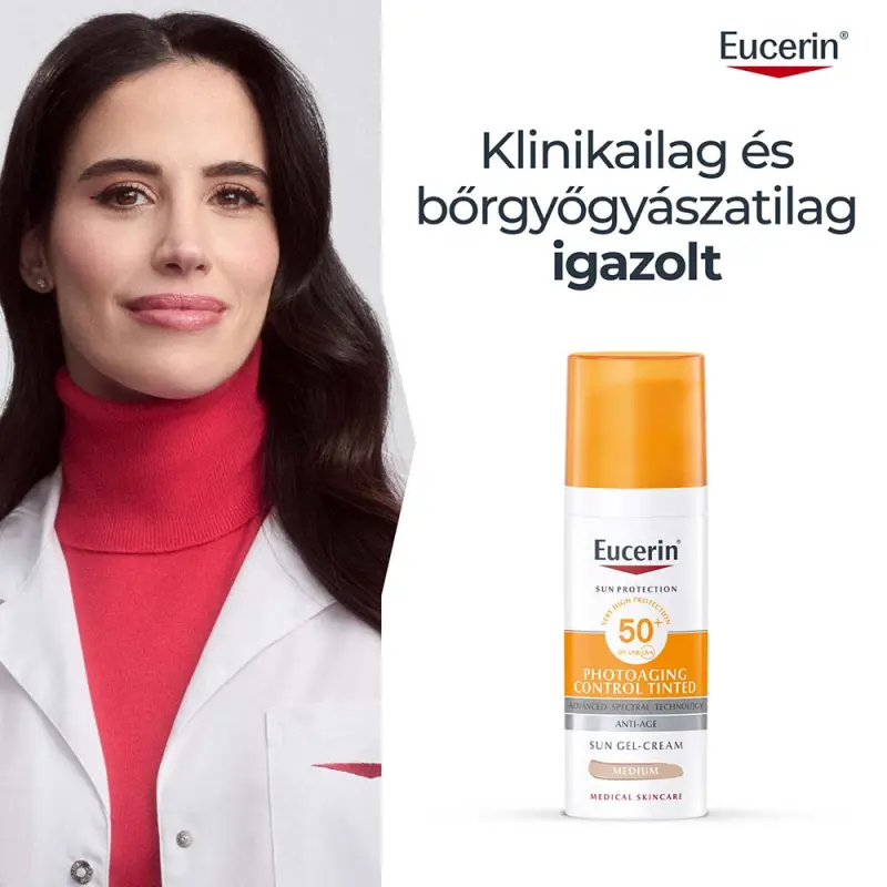 Sun Photoaging Control Színezett napozó krém arcra medium SPF50+ (50 ml)
