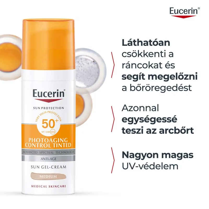 Sun Photoaging Control Színezett napozó krém arcra medium SPF50+ (50 ml)