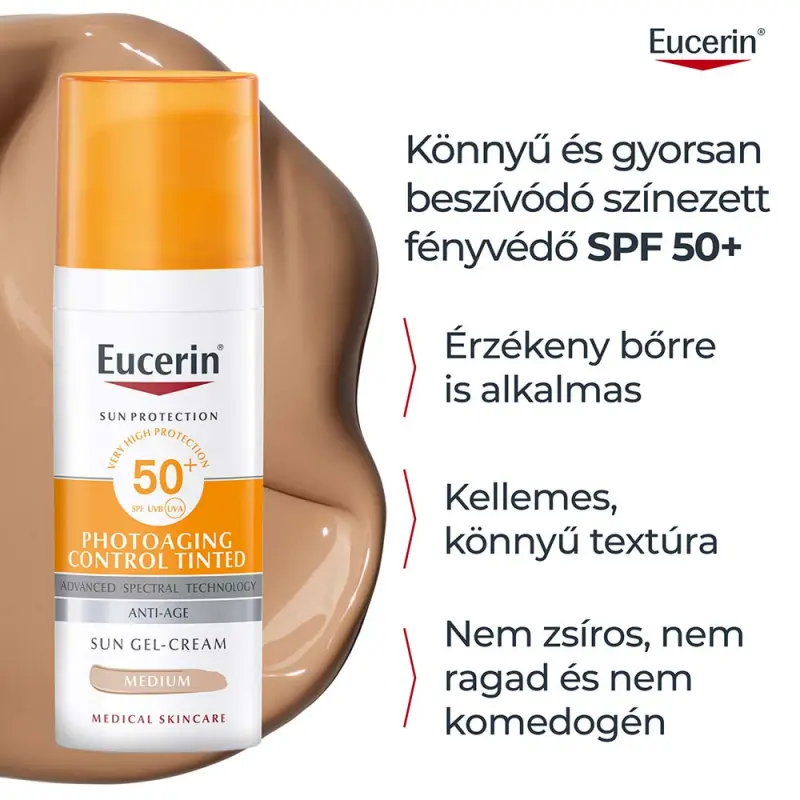 Sun Photoaging Control Színezett napozó krém arcra medium SPF50+ (50 ml)