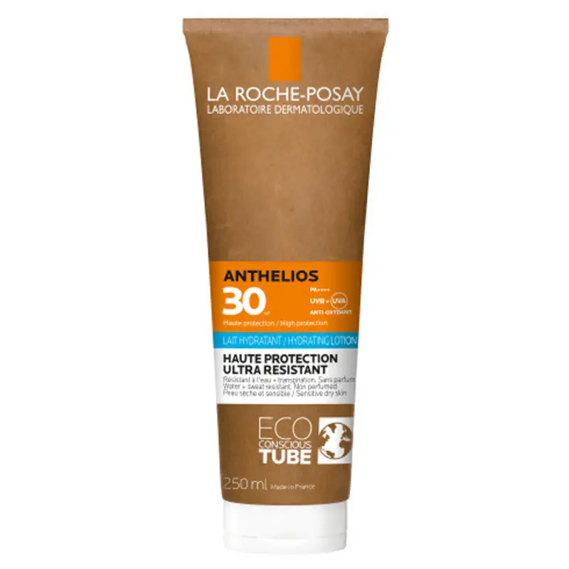 LA ROCHE-POSAY Anthelios Hidratáló naptej SPF 30 (250 ml) környezetbarát csomagolásban