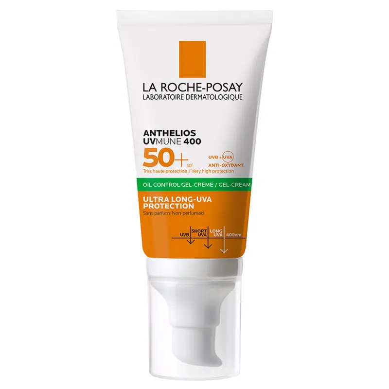 LA ROCHE-POSAY Anthelios Oil Control UVMUNE 400 gél-krém arcra SPF 50+ (50 ml) LA ROCHE-POSAY Anthelios Oil Control UVMUNE 400 gél-krém arcra SPF 50+ (50 ml)