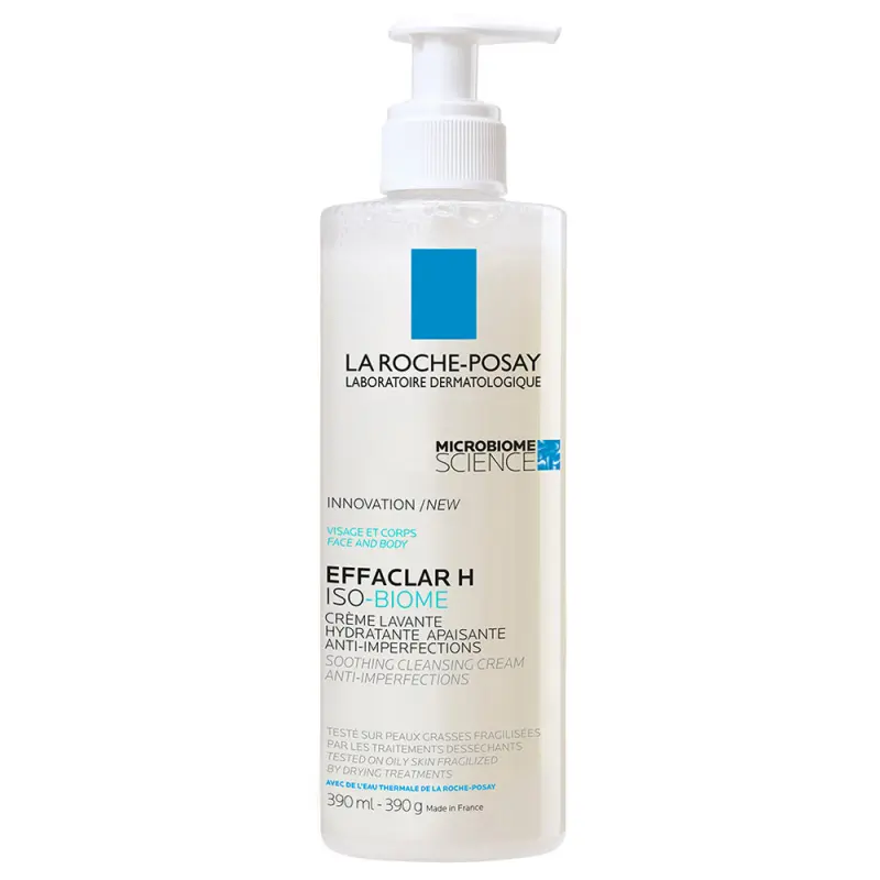LA ROCHE-POSAY Effaclar H Iso-Biome Hidratáló Arctisztító 390 ml