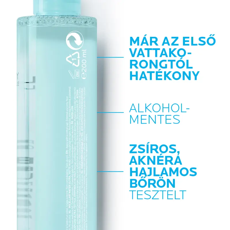 Effaclar Micellás arctisztító ultra (zsíros bőrre) 400 ml