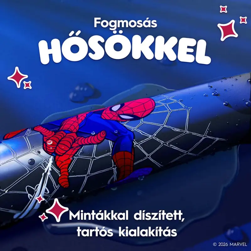 iO Kids Spiderman Elektromos Fogkefe gyerek + Utazó tok