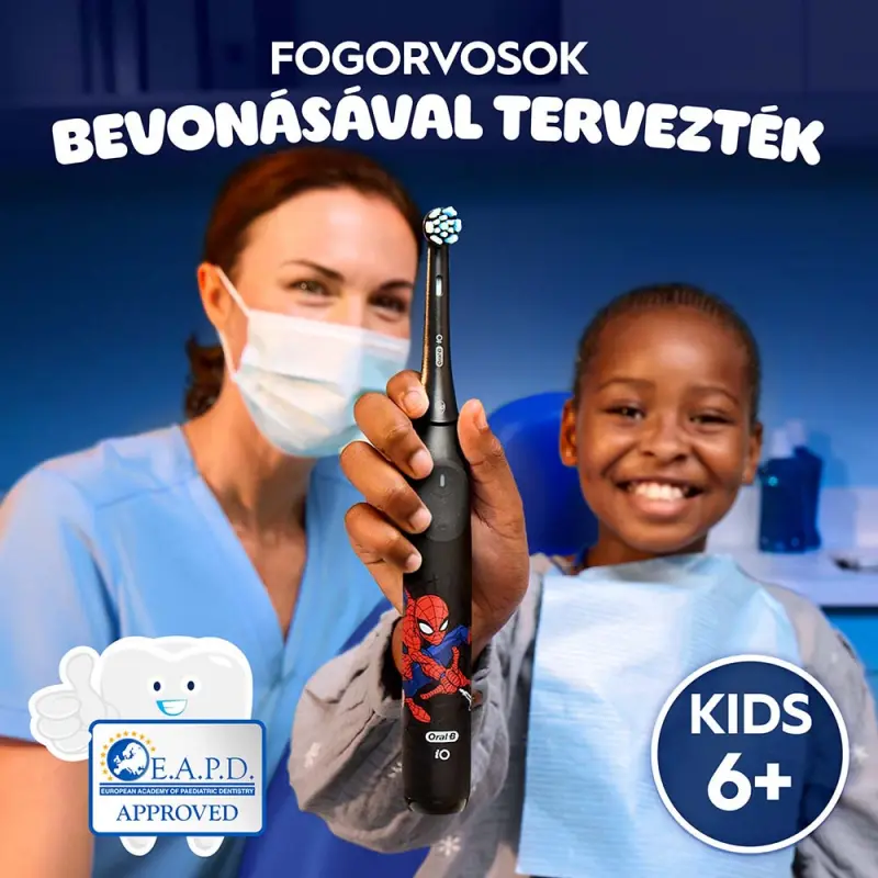 iO Kids Spiderman Elektromos Fogkefe gyerek + Utazó tok