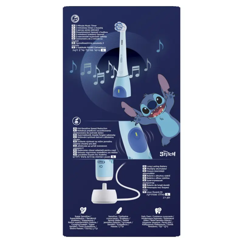 iO Kids Stitch Elektromos Fogkefe gyerek + Utazó tok