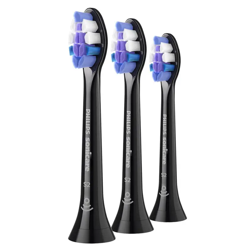 PHILIPS Sonicare Optimal Sensitive HX6053/88 fogkefefej fekete 2+1 db
