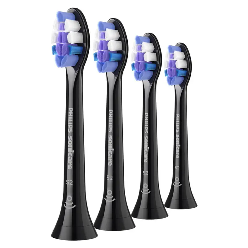 PHILIPS Sonicare Optimal Sensitive HX6054/88 fogkefefej fekete 4 db PHILIPS Sonicare Optimal Sensitive HX6054/88 fogkefefej fekete 4 db