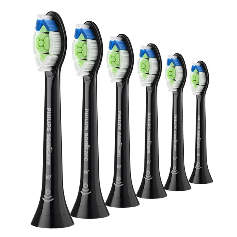 PHILIPS Sonicare W Optimal White HX6066/88 Standard fogkefefej fekete 6 db PHILIPS Sonicare W Optimal White HX6066/88 Standard fogkefefej fekete 6 db