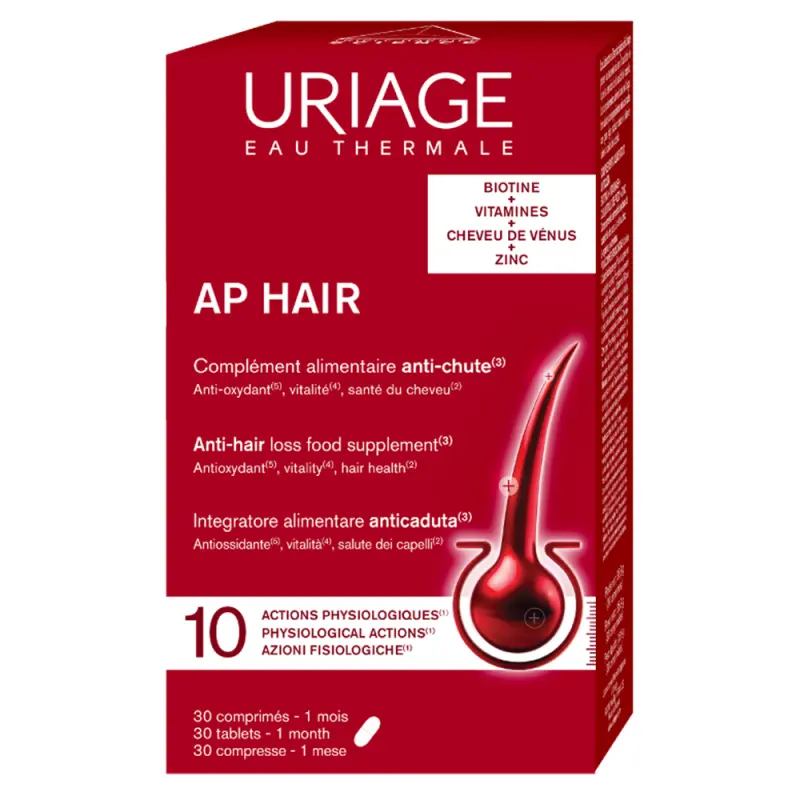 Uriage AP HAIR Haj étrendkiegészítő tabletta 30 db
