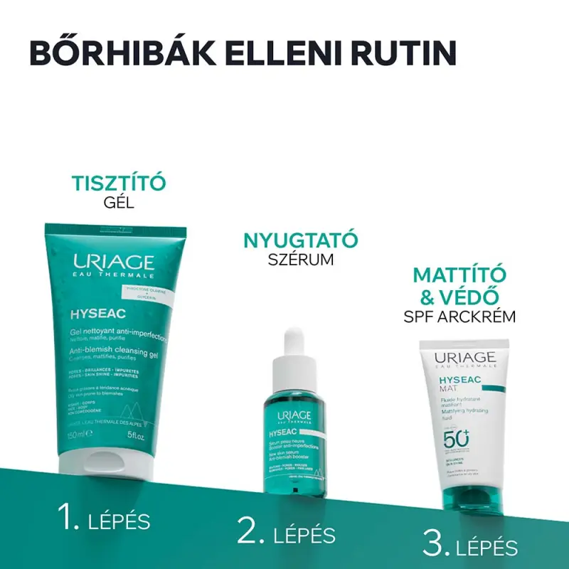 HYSÉAC FLUID SPF50+ mattító fényvédő zsíros bőrre 40 ml
