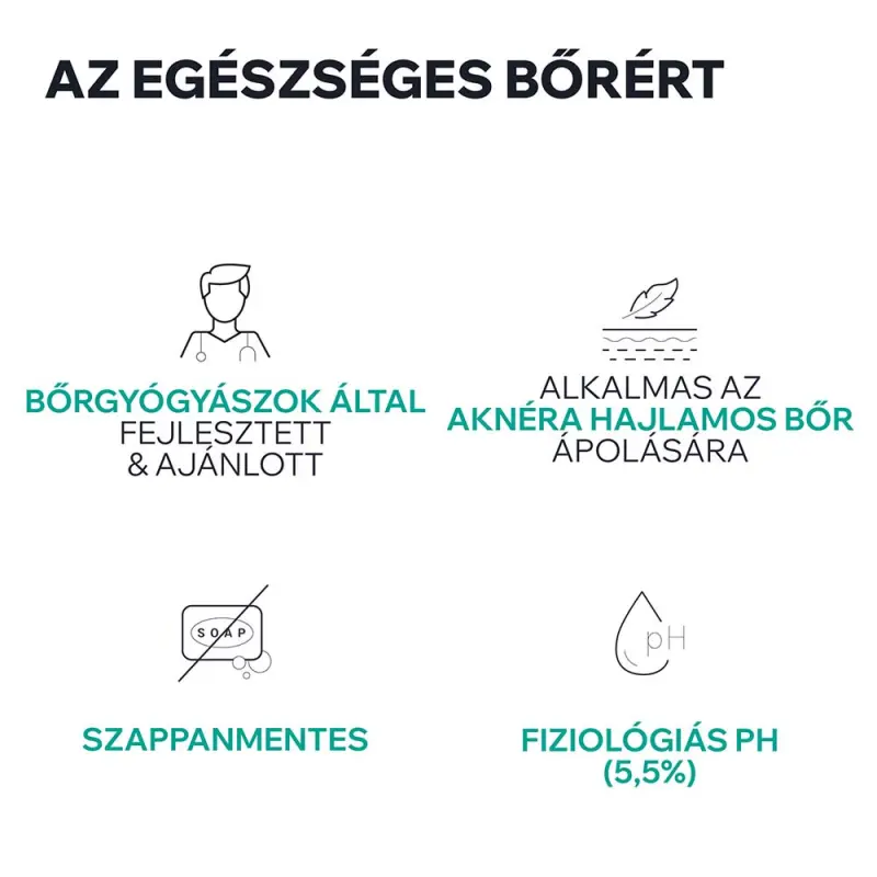HYSÉAC habzó tisztító gél zsíros bőrre 150 ml