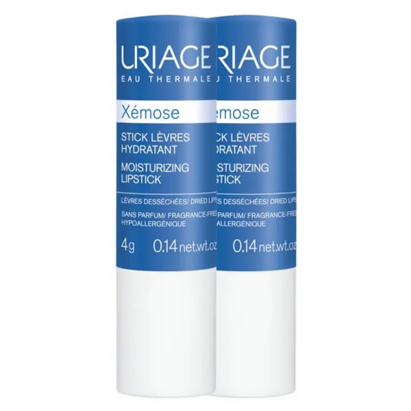 Uriage XÉMOSE Ajakápoló száraz ajkakra DUO 2x4 g Uriage XÉMOSE Ajakápoló száraz ajkakra DUO 2x4 g