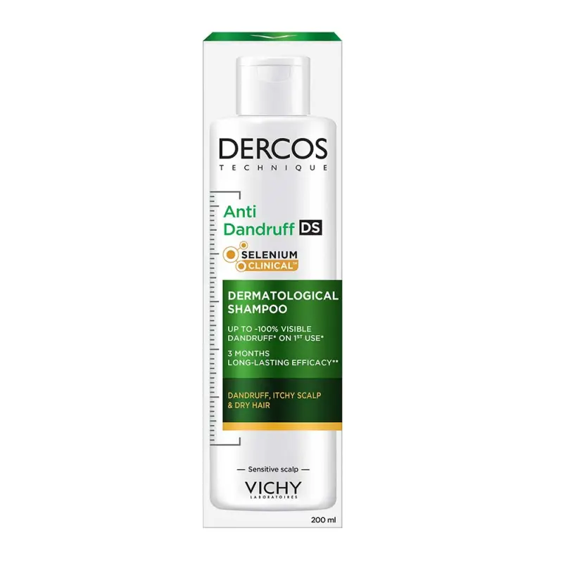 Dercos Korpásodás elleni sampon száraz hajra 200 ml