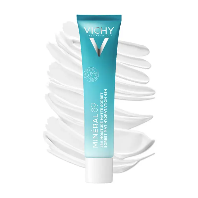 Minéral 89 Akár 48 órás hidratáló, mattító sorbet 40 ml
