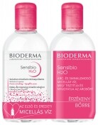 BIODERMA Sensibio H2O arc- és sminklemosó DUOPACK 2x250 ml - Micellafesztivál